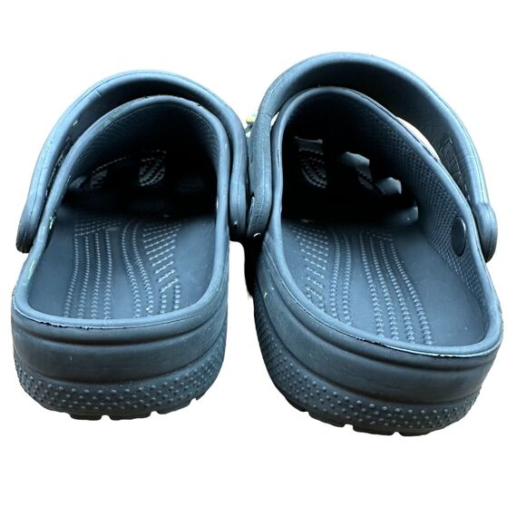 CROCS Black Clogs with Disney Pixar Marvel Batman Jibblets - Size M 6 / W 8 - Picture 10 of 12